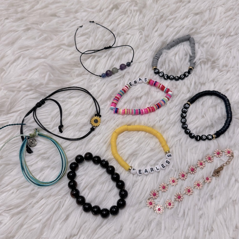 9pk of bracelets Colorful Beaded Bracelet Set Taylor Swift Bracelet